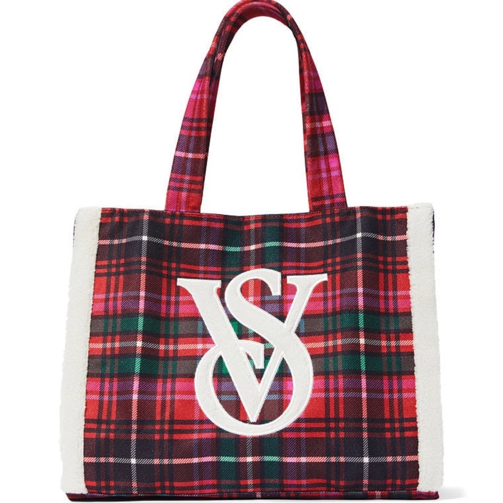 Victoria’s Secret Red Plaid Tote